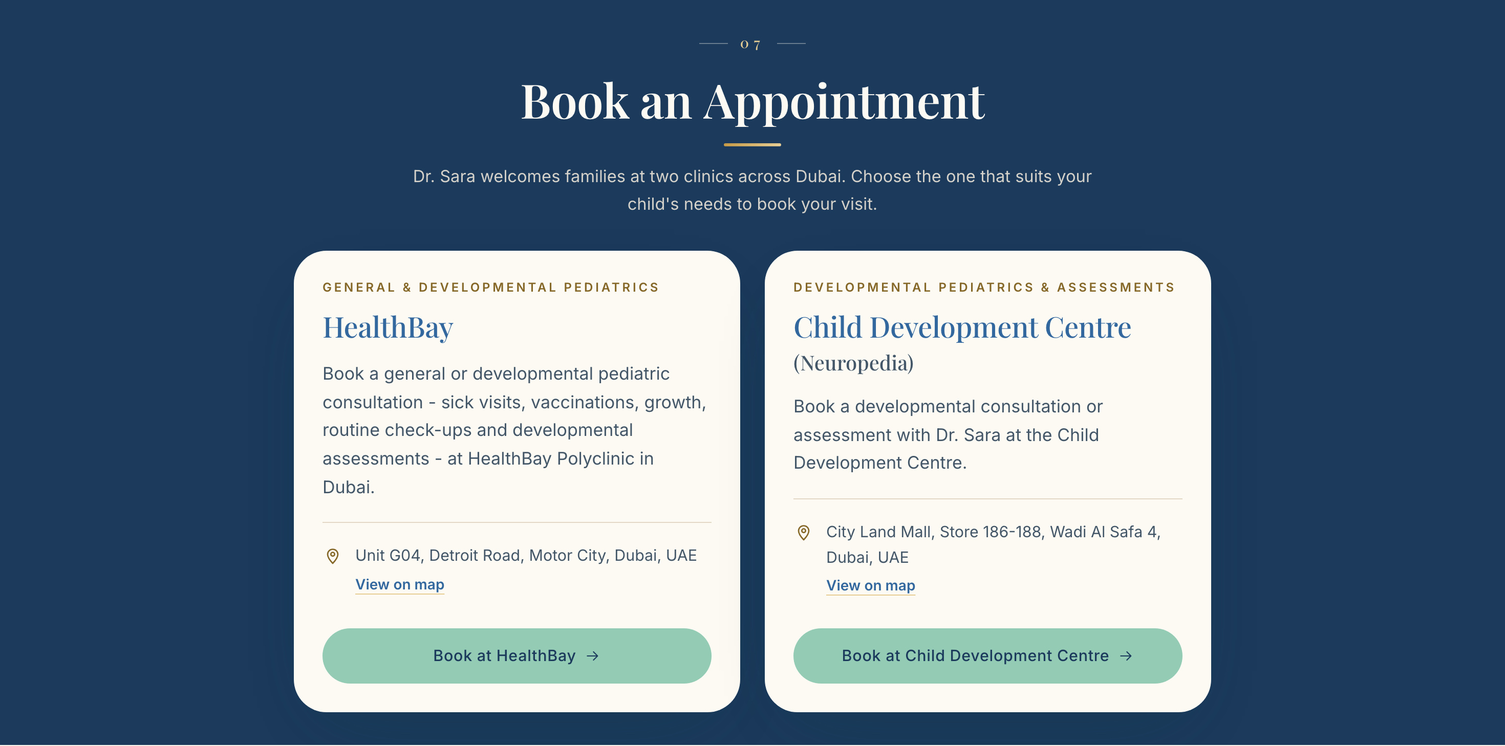 Website · Contact / Booking