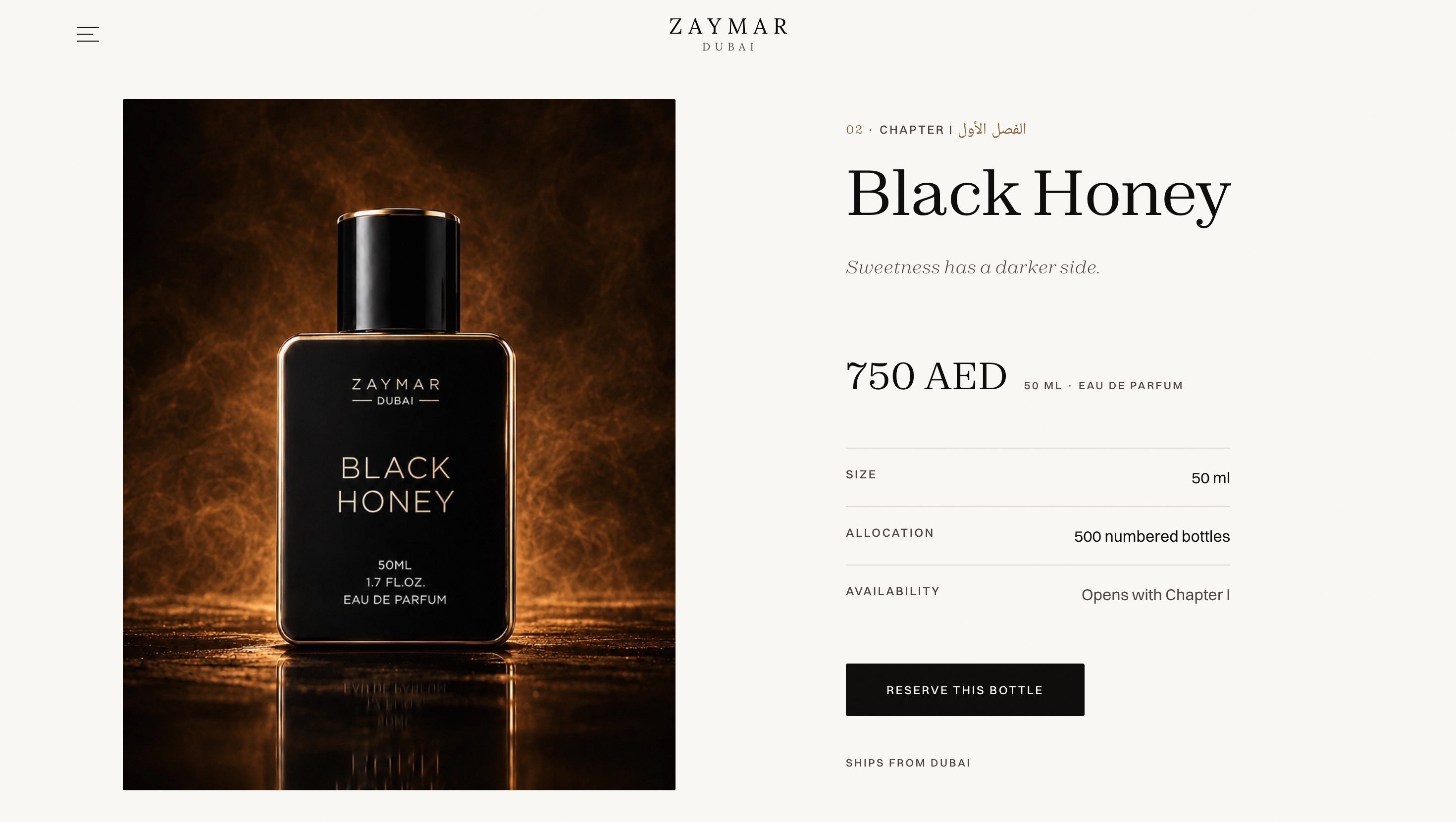 Website · Product / fragrance